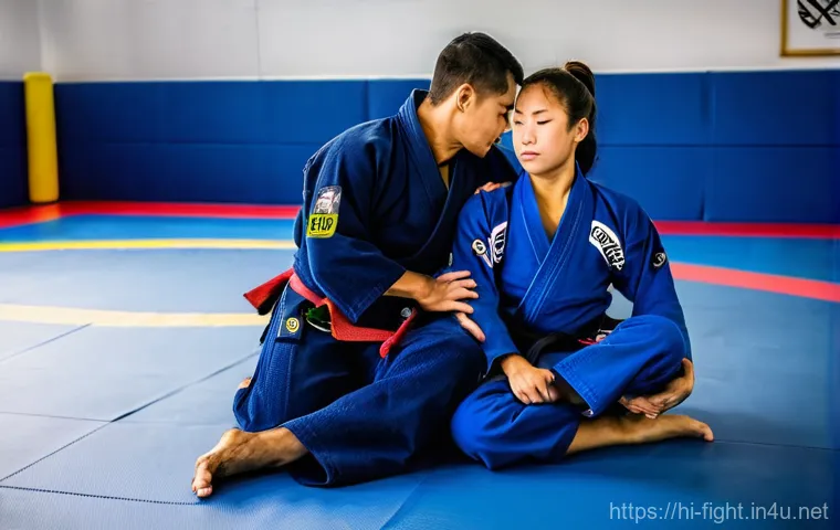 격투기 연습 장소 대전 - **Prompt:** An intense and modern MMA (Mixed Martial Arts) gym in Daejeon, filled with adults (men a...