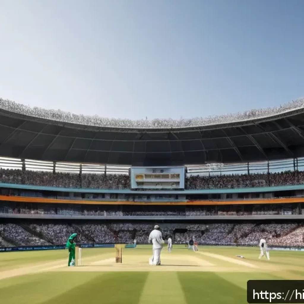 격투기 룰 변화 히스토리 - A dynamic scene of a modern cricket match under bright stadium lights, featuring players wearing ful...